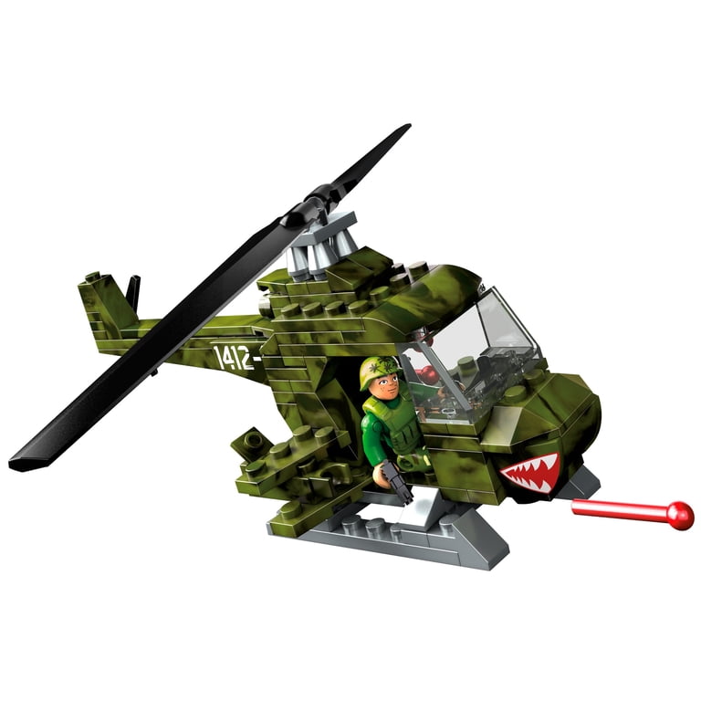 Mega Construx Copter Rescue Construction Set, 118 Pieces, Spinning