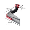 thumbnail image 7 of Baoblaze Motorcycle Windshield Crash Protector Motorcycle Hand Protector Deflector Red, 7 of 7