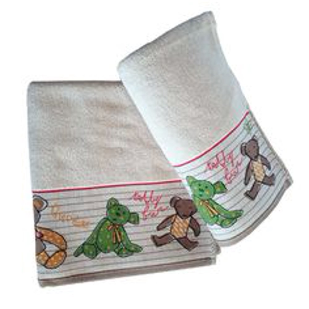 Creative Bath, Little Friends Teddy Bear, Bath Towel set of 2 Walmart