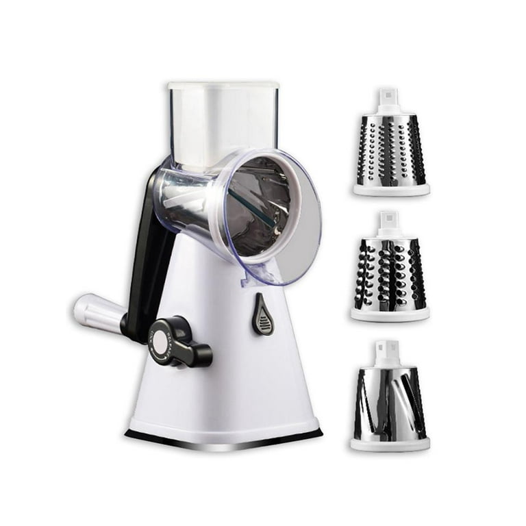 Rotary Cheese Grater -Manual Vegetable Slicer with Stainless Steel