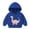 Blue, variant on Asxite Toddler Tops Long Sleeve Print Hoodie Casual Loose Fall Winter 2-7 Y