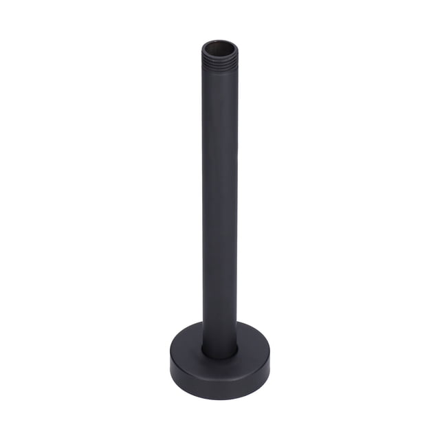 Brazo de ducha NPT de 20 mm, brazo de cabezal de ducha de 8 pulgadas, brazo de extensión de ducha oculto montado en la pared para baño, hotel, negro