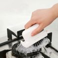 thumbnail image 3 of Becaristey Window Cleaning For Bathroom Tool Three In One Bathroom Brush Cleaning Cleaner And Handle Corners Bathroom Window yellow, 3 of 6