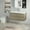Grey, variant on Spaco 42" Floating Bathroom Vanity with Sink, Modern Wall-Mounted Bathroom Storage Vanity Cabinet with Resin Top Basin and Soft Close Drawers, Gray