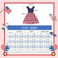 thumbnail image 3 of DDSOL Toddler Girls Dresses 4th of July Dresses Shoulder Ruffles Sundresses One-Piece Red 3T, 3 of 8