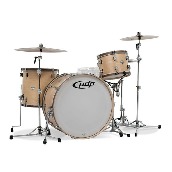 PDP Concept Classic 3-Piece Drum Shell Pack - 26" Bass (Natural, Walnut Hoops)