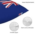 thumbnail image 4 of Decorative Throw Pillow Cover New Nz Zealand Flag Square Pillowcases Cushion for Farmhouse Home Decor 22"x22", 4 of 7
