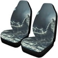 thumbnail image 2 of ZHANZZK Set of 2 Car Seat Covers Wolves Wolf Universal Auto Front Seats Protector Fits for Car,SUV Sedan,Truck, 2 of 4