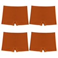 thumbnail image 1 of TrowBridge-bóxer sin costuras para mujer, lencería transpirable, cómoda, ropa interior de satén de seda, 4 piezas, 1 of 4