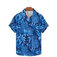 thumbnail image 5 of ZCFZJW Hawaiian Shirt for Men Tropical Big and Tall Regular Fit Shirt Short Sleeve Casual Button Down Graphic Holiday Beach Tees Shirt Tops Multicolor#06 XXXL, 5 of 5