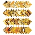 thumbnail image 2 of Soimoi 40Pcs Tie Dye Print Precut Fabrics Strips Roll Up 1.5x42inches Cotton Jelly Rolls For Quilting - Yellow, 2 of 9