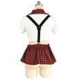 thumbnail image 5 of Conjunto de lencería de anime para mujer, disfraz de colegiala, uniforme, falda halter con tiras, 5 of 5