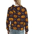 thumbnail image 2 of Hoodies for Women - pumpkins fun halloween Comfrt Colour Drawstring Women'S Fashion Hoodies & Sweatshirts, Fall Outfits Clothes for Women 2024 Pullover with Kangaroo Pocket, 2 of 7