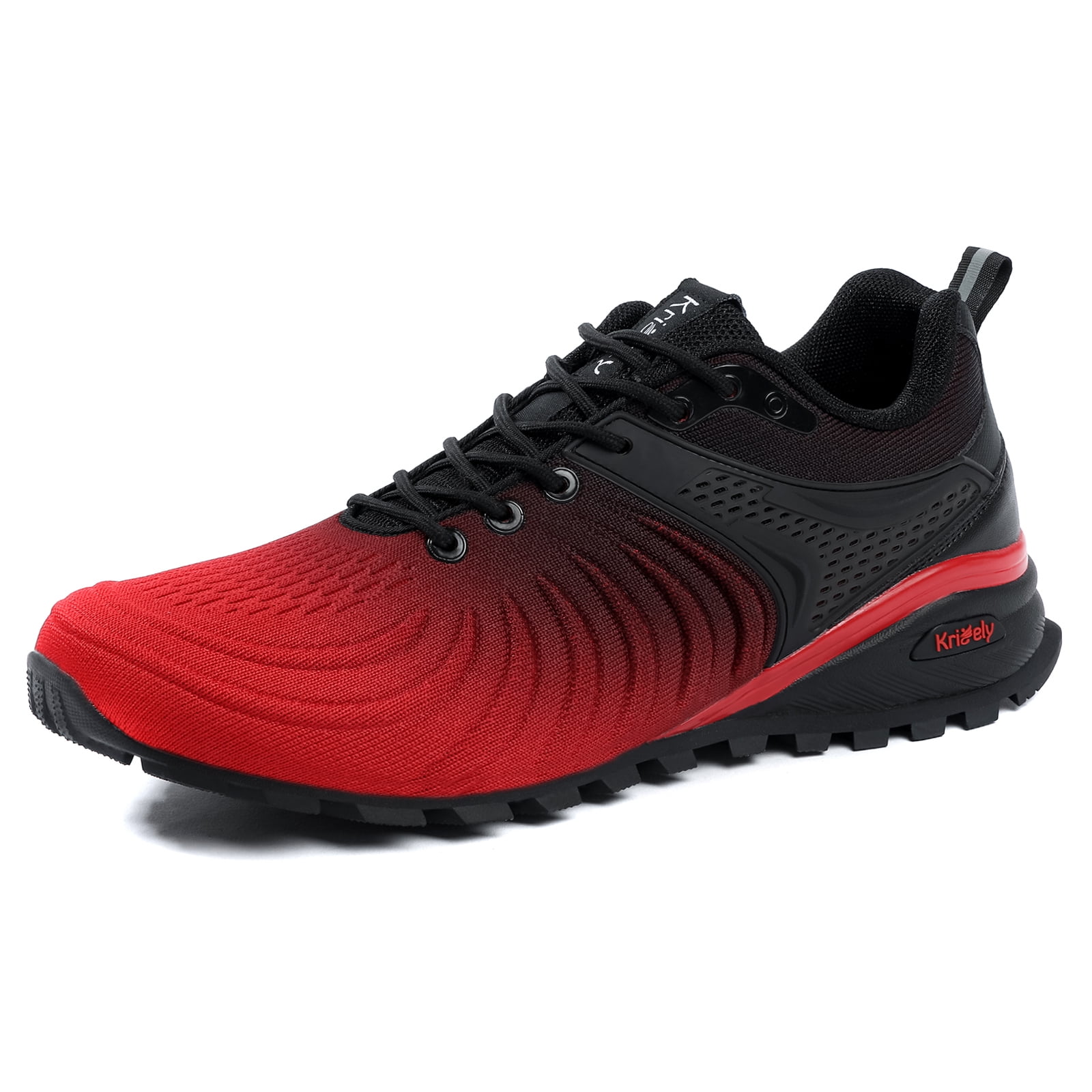 Kricely Men's Trail Running Shoes Fashion Walking Hiking Sneakers for Men Tennis Cross Training Halloween Dress Shoes Shoe Outdoor Snearker Mens Casual Workout Footwear Tie dye Size 13