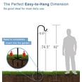 thumbnail image 2 of Artigarden 92 inch Steel Outdoor Garden Shepherd Hooks with 5 Pronger Base (2 Count), 2 of 7