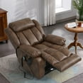 BALICHUN Lay Flat Sleeping Dual OKIN Motor Lift Chair Recliners for Elderly with Heat and
