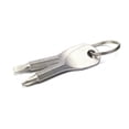thumbnail image 2 of 1 Pair Portable Steel Keychain Screwdriver Outdoor Key Ring Multifunctional Screwdriver, Silver, 2 of 8