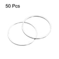 thumbnail image 3 of 50 Pack 20mm Brass Hollow Circle Bezel Round Linking Rings(Bright Silver), 3 of 6