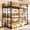 Upgraded version, variant on Kdymod Triple Bunk Bed Twin over Twin over Twin with 2 Ladders & Guardrails, Heavy Duty Detachable Metal Bed Frame, Converts to 3 Separate Beds, Space-Saving for Teens and Adults, Bedroom Dorm, Black