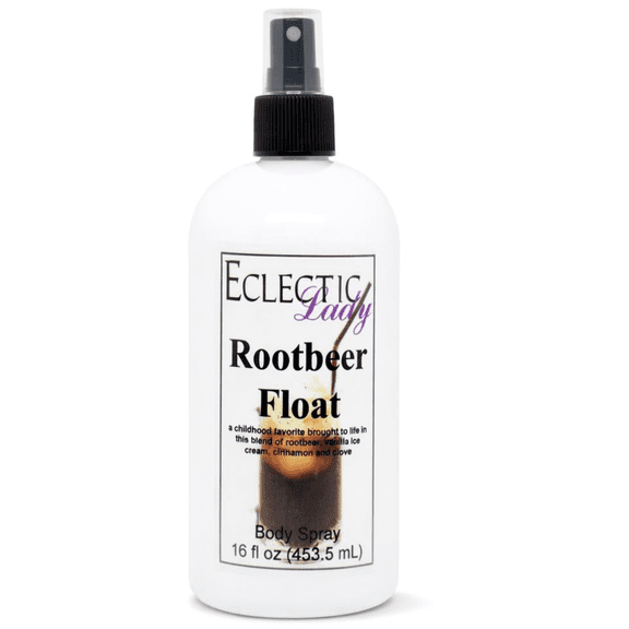 Rootbeer Float Body Spray, Eclectic Lady, Hydrating Mist, Unisex, 16 oz