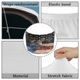 thumbnail image 6 of Uorisanigo Car Hood Cover Stretchable Car Bonnet Banner Elastic Fabrics Can be Washed Stretch Polyester Fabric Crocodile American Flag Cover Personalized Suitable for Cars, 6 of 7