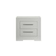 thumbnail image 5 of Blanca Modern Style LED Queen 5PC Bedroom Set Made With Wood in White, 5 of 20