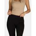 thumbnail image 4 of Time and Tru Women's High-Rise Ankle Knit Leggings, Available in 1, 2, and 3-Packs, 27" Inseam, Sizes S-XXXL, 4 of 5