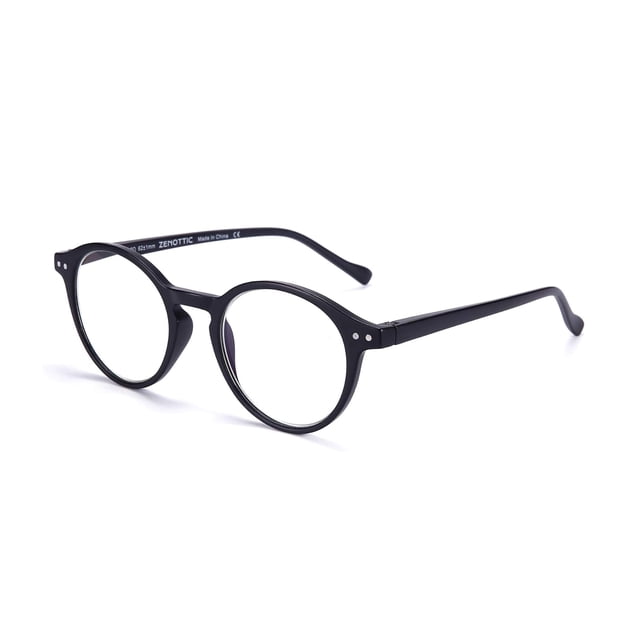 ZENOTTIC Lunettes de Lecture Lentille Anti-Lumière Bleue Charnière à Ressort Lunettes de Lecture pour Hommes et Femmes Résistance 3,5