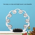 thumbnail image 3 of Tambourine For Adults, Hand Held Drum Double Row Tambourine Handbell Clap Drum, Tambourine Drum, Hand Clap Drum Musical Educational Instrument For Pray  Party, 3 of 8