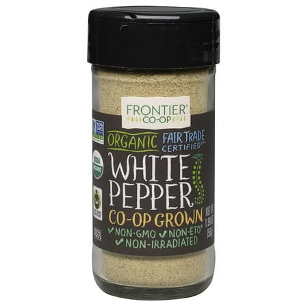 Fair Trade Garden - Frontier Ground White Pepper, Certified Organic, Fair Trade, 1.98 Oz