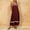 Wine, variant on QUNYINEY Casual Summer Dresses for Women Striped A Line Long Sleeveless Sundress Square Neckline Loose Fit with Pockets Dresses