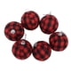 thumbnail image 2 of Adornos De Bolas De Navidad De 2,76 Pulgadas, Bolas De Decoración De árbol De Navidad Con Luz De Regalo, 6 Uds. Para Sala De Estar ANGGREK Cheque rojo y negro, 2 of 8