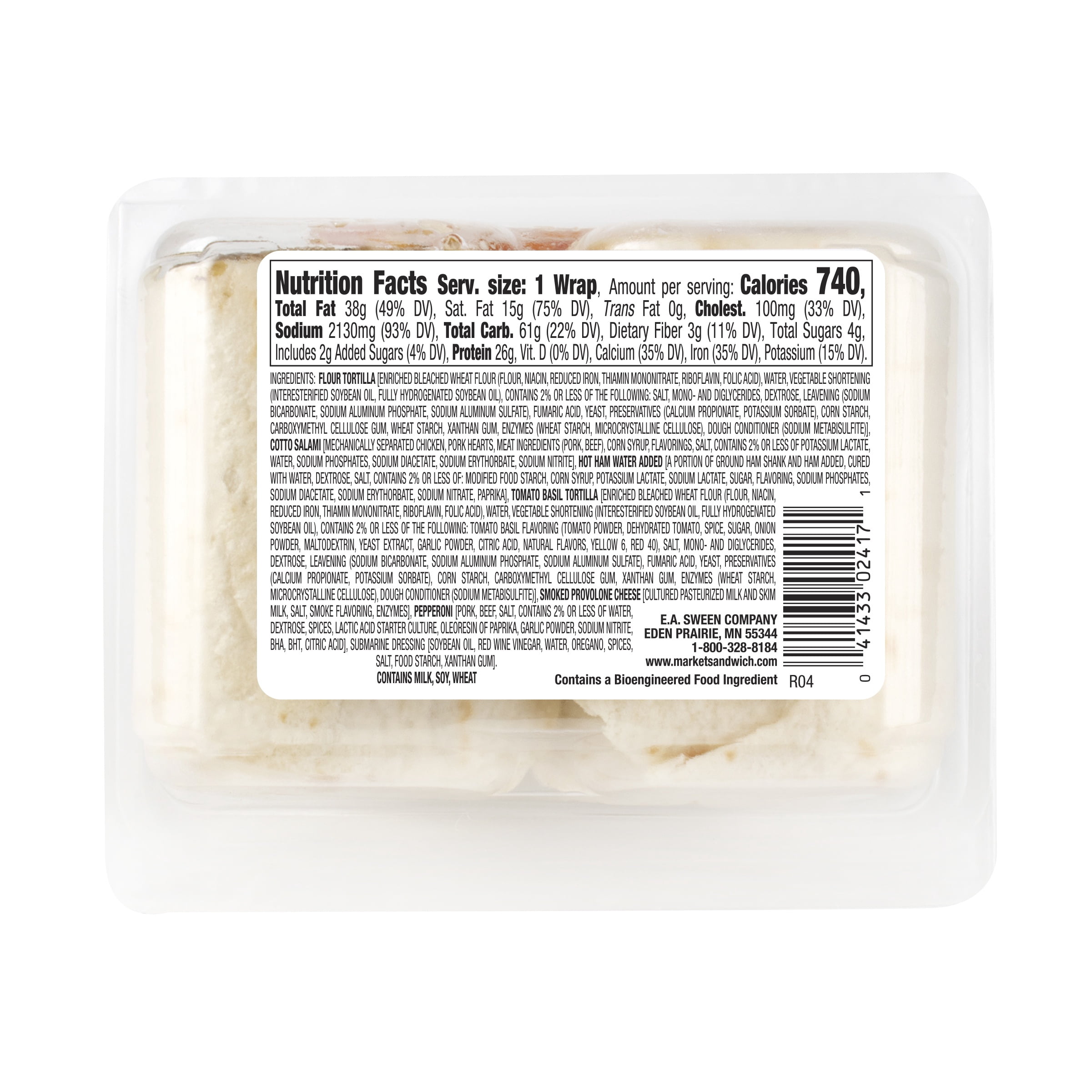 Market Sandwich Italian Style Wrap 8.2 oz 1 Ct