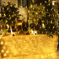 thumbnail image 4 of Net Mesh String Lights Waterproof, 192 Light Bulbs, 8 Lighting Modes, for Indoor Outdoor, Curtain, Christmas Tree, Bush, Party, Wedding, Fairy, Wall Decorative (9.8 ft x 6.6 ft, Warm White), 4 of 7