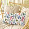 thumbnail image 4 of Christmas Tree Pillow Covers, Linen Long Throw Pillow Case, Xmas Trees Winter Botanical Abstract Holiday Pillow Protector Decorative Cushion Cover for Living Room/Bedroom 12" x 20", 4 of 8