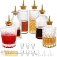 thumbnail image 1 of Set de botellas para amargos SuproBarware de vidrio con dosificador, 6 piezas, 1 of 6