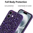 thumbnail image 3 of Funda KANGHAR para iPhone 16 Plus con estampado de leopardo morado Magsafe, 3 of 6