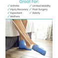 thumbnail image 3 of Sock Aid - Easy On And Off Stocking Slider - Pulling Assist Device - Compression Sock Helper Aide Tool - Puller, For Elderly, Senior, Pregnant, Diabet, 3 of 5