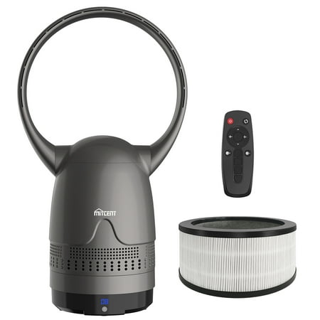 

Mitcent 36 inch Bladeless Tower Fan with Filter Remote Control Oscillating Black MT1004G