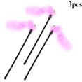 thumbnail image 1 of 3PCS Cat Teaser Wand Plastic Rod Bell Cat Feather Wand Pet Interactive Toy, 1 of 10