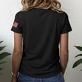 thumbnail image 5 of NMMUED Womens Patriotic 4th of July Shirts Women 250 Years of Freedom American Flag Graphic T-shirt Independence Day Summer Fashion Top Black 3XL, 5 of 6