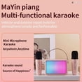 thumbnail image 4 of Pink single microphone + single speaker (English version) (B) $ New H2 portable RGB Bluetooth speaker with wireless microphone home mini karaoke card audio gift, 4 of 7