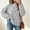 Gray, variant on Long Sleeve Sweater Pullover for Women Knit Boyfriend Fall Winter Womens Tops Plain Warm Chunky Sweaters