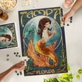 thumbnail image 2 of Lantern Press 1000 Piece Jigsaw Puzzle, Tampa, Florida, Mermaid, 2 of 5