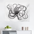 thumbnail image 1 of Octopus Tapestry, Old Engraved Image of a Sea Animal with Long Tentacles Living in a Shell, Fabric Wall Hanging Decor for Bedroom Living Room Dorm, 2 Sizes, White Charcoal Grey, by Ambesonne, 1 of 1