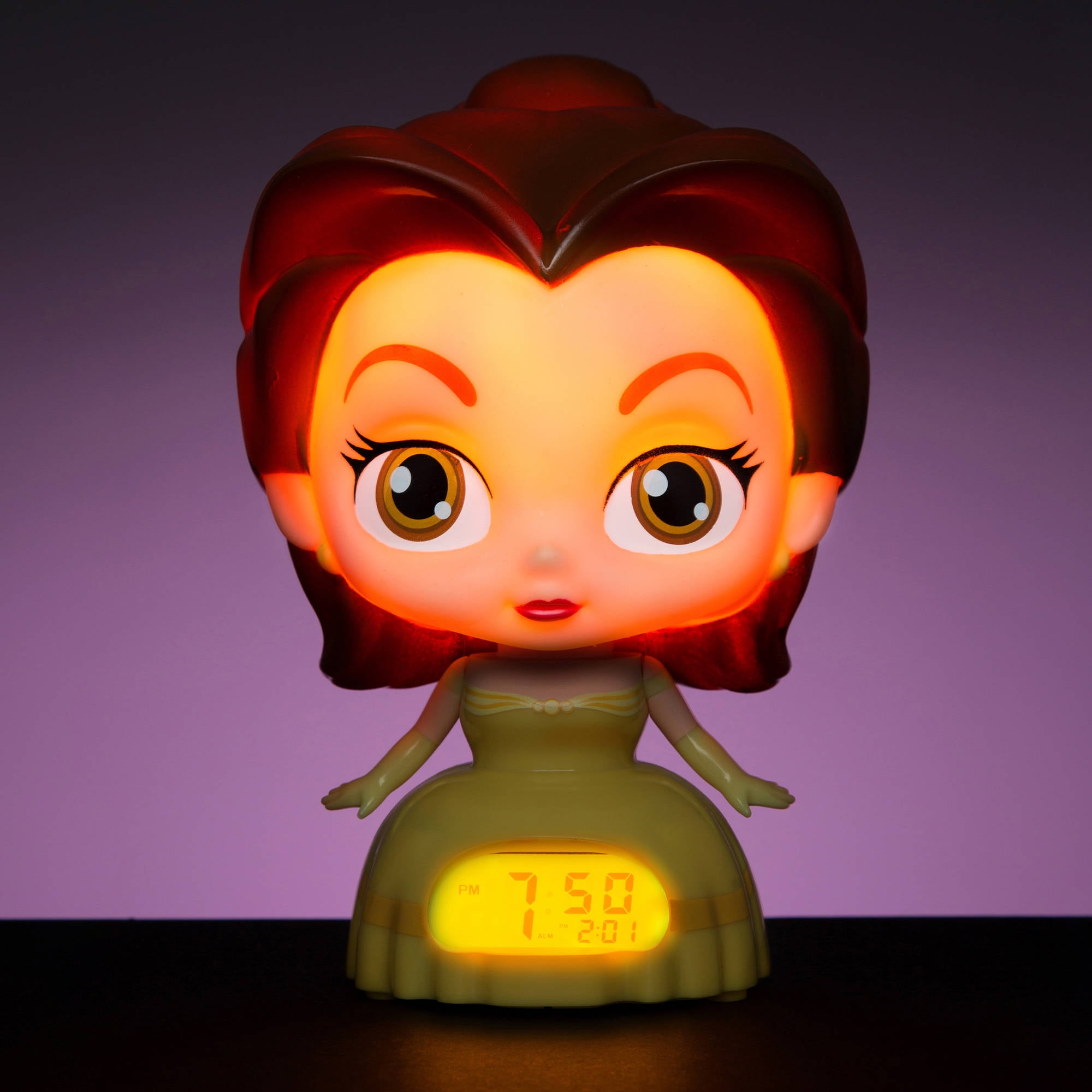 NEW Disney Princess Belle BulbBotz Alarm Clock 