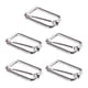 thumbnail image 5 of Toystoory 5 Pieces Belt Buckle Accessories Metal Adjuster Craft Bag Buckles Adjustable Rectangle Multi-Purpose Wire-Formed Purse Type2, 5 of 6