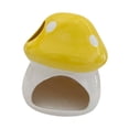 thumbnail image 4 of DimyFew Ceramic Hamster House Cave Creative Multifunction Guinea Pig Hamster Hide Bed for Small Animals Rats Ferret Squirrels Yellow, 4 of 8