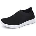 thumbnail image 1 of Zapatillas de deporte Yinane para mujer sin cordones transpirables ligeros Negro 38, 1 of 6