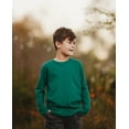 thumbnail image 4 of Made in USA Boys Soft Cotton Jersey Long Sleeve Tee | Charcoal, 4 of 5